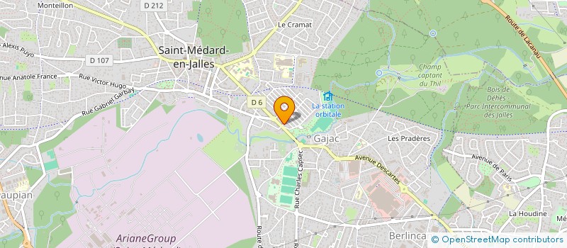 localisation de l'entreprise QUEST à SAINT-MEDARD-EN-JALLES