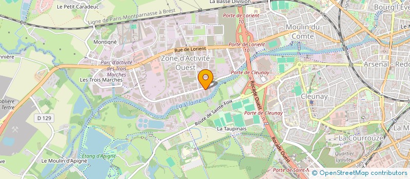 localisation de l'entreprise QUEST US SOCIO & CO à RENNES