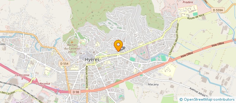 localisation de l'entreprise QUESTE GESTION à HYERES