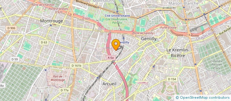 localisation de l'entreprise QUESTIA à ARCUEIL