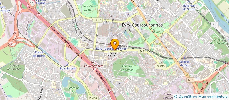 localisation de l'entreprise QUESTION D'HARMONIE-RENCONTRES  EVRY-COURCOURONNES