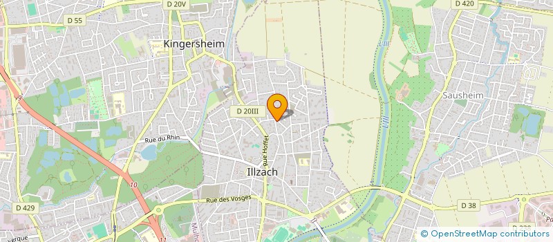 localisation de l'entreprise QUESTION DE FAMILLE  ILLZACH