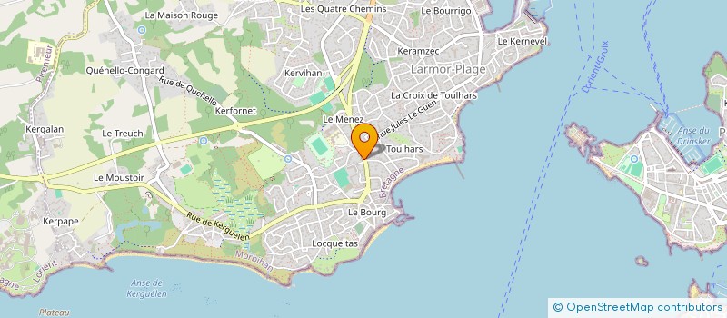 localisation de l'entreprise QUESTION DE GOUT à LARMOR-PLAGE
