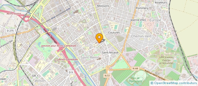 localisation de l'entreprise QUESTIONS D'EPOQUE  REIMS