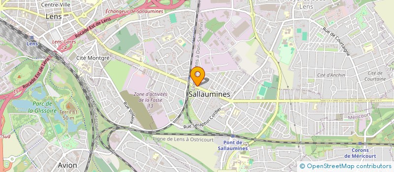 localisation de l'entreprise QUESTIONS DE FEMMES  SALLAUMINES