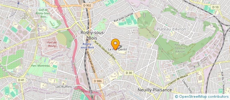 localisation de l'entreprise QUESTO E TUTTO à ROSNY SOUS BOIS