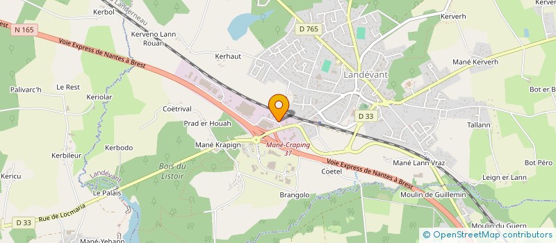 localisation de l'entreprise QUESTUVAP à LANDEVANT