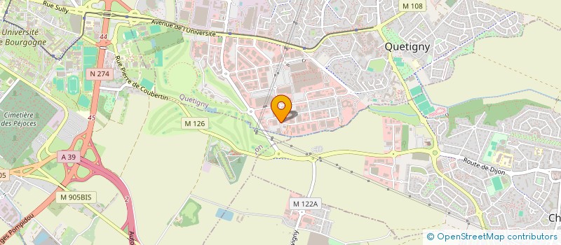 localisation de l'entreprise QUET IMMO à QUETIGNY
