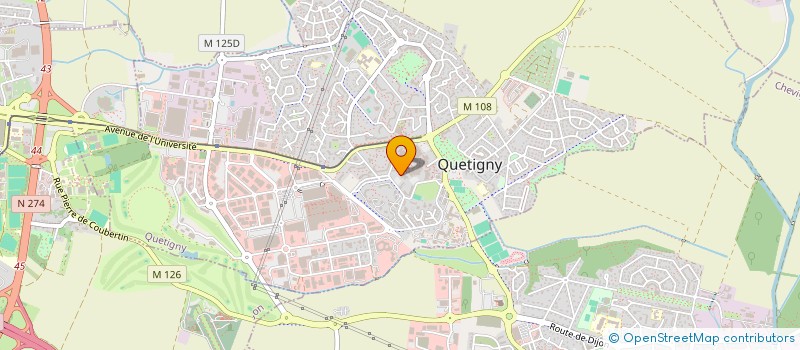 localisation de l'entreprise QUETICODIS à QUETIGNY