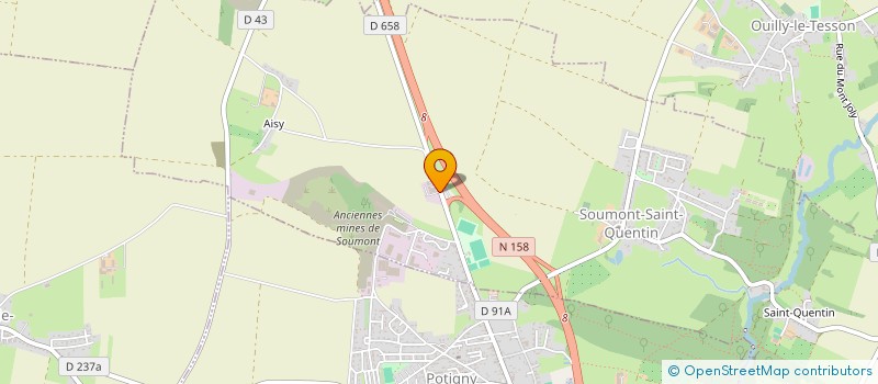 localisation de l'entreprise QUETRON OLIVIER  SOUMONT-SAINT-QUENTIN