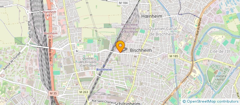 localisation de l'entreprise QUETSCHEPI  BISCHHEIM