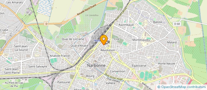 localisation de l'entreprise QUETTE IMMO  NARBONNE