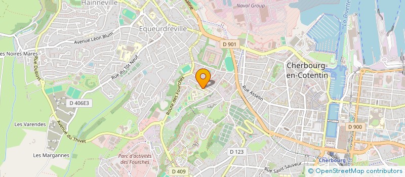 localisation de l'entreprise QUETTIER COISPEL à CHERBOURG-EN-COTENTIN