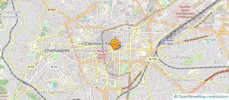 localisation de l'entreprise QUETZAL CAFE  CLERMONT-FERRAND