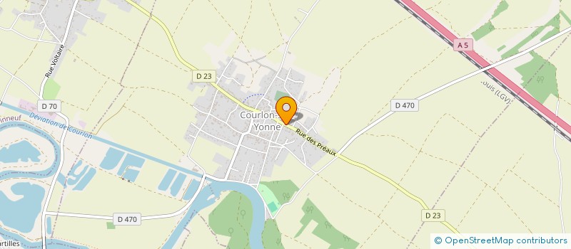 localisation de l'entreprise QUEUDOT  COURLON-SUR-YONNE