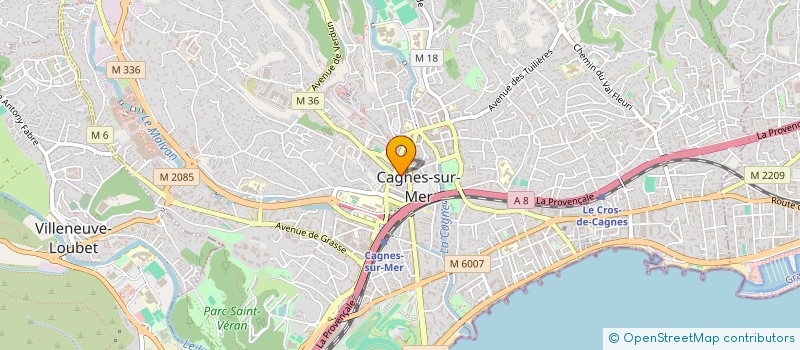 localisation de l'entreprise QUEUR D'ANGE à CAGNES-SUR-MER