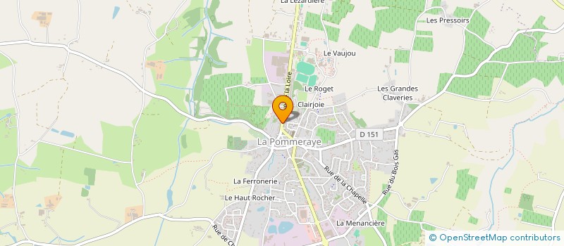 localisation de l'entreprise QUEVEAU à MAUGES-SUR-LOIRE