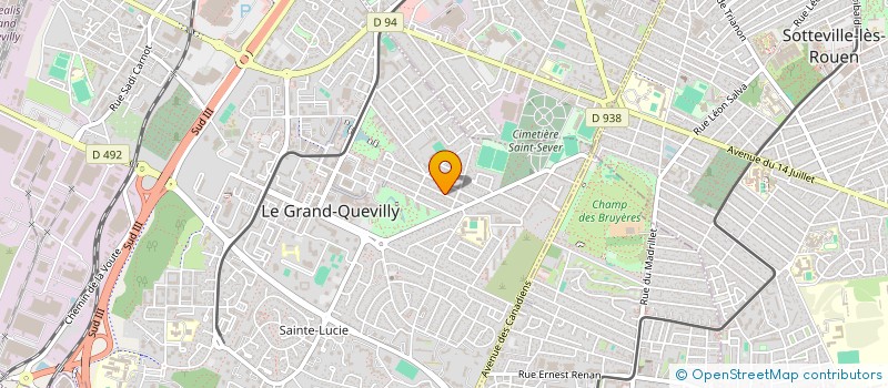 localisation de l'entreprise QUEVI'LIVRES  LE GRAND-QUEVILLY
