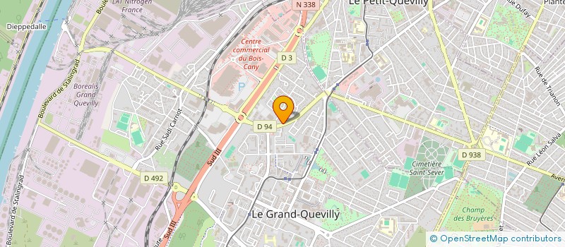 localisation de l'entreprise QUEVILLECO à LE GRAND-QUEVILLY