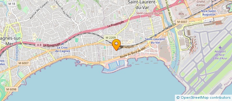 localisation de l'entreprise QUEVILLY à SAINT-LAURENT-DU-VAR