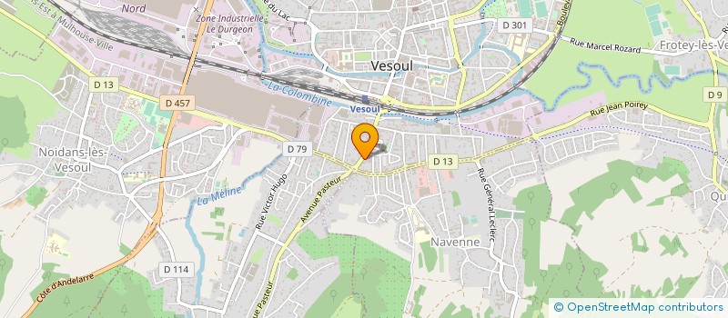 localisation de l'entreprise QUEVY à VESOUL