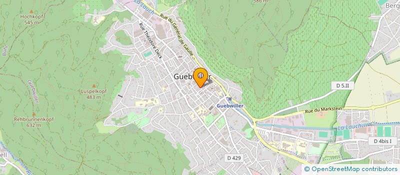 localisation de l'entreprise QUI L'EUT CRU  GUEBWILLER