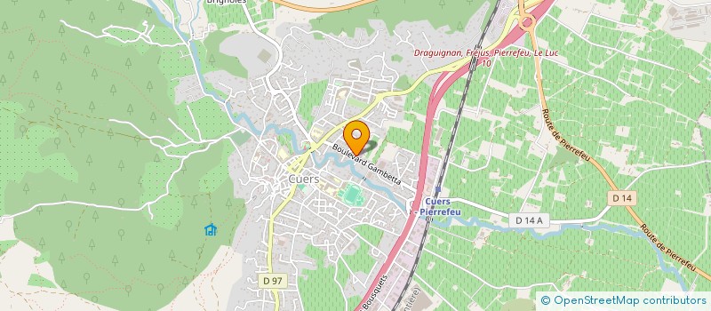 localisation de l'entreprise QUI N EN VEU  CUERS