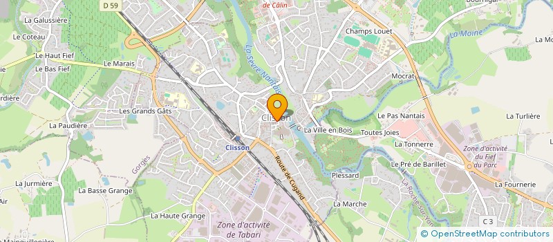 localisation de l'entreprise QUI NOUS AIME NOUS SUIVE  CLISSON