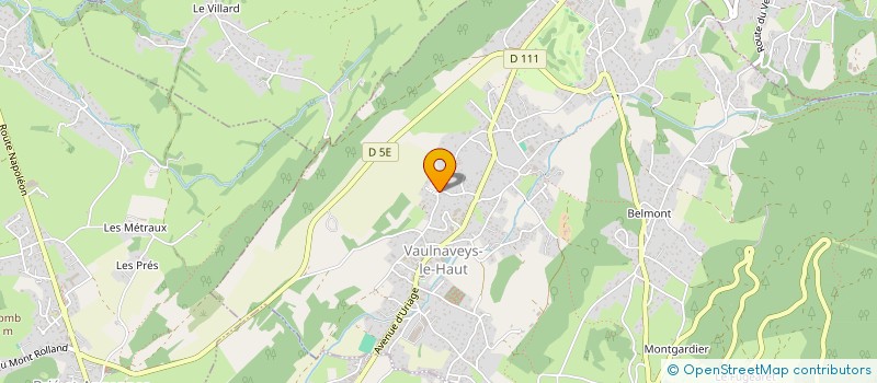 localisation de l'entreprise QUI VA PIANO  VAULNAVEYS-LE-HAUT