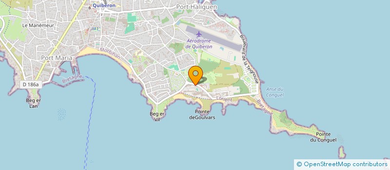 localisation de l'entreprise QUIBAZUR à QUIBERON