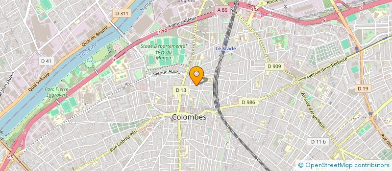 localisation de l'entreprise QUIBE à COLOMBES