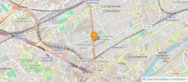 localisation de l'entreprise QUICK BAT TECH à COURBEVOIE
