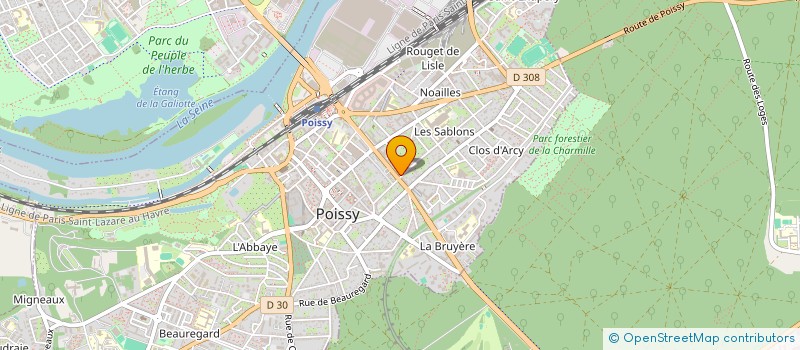 localisation de l'entreprise QUICK BATIMENT  POISSY