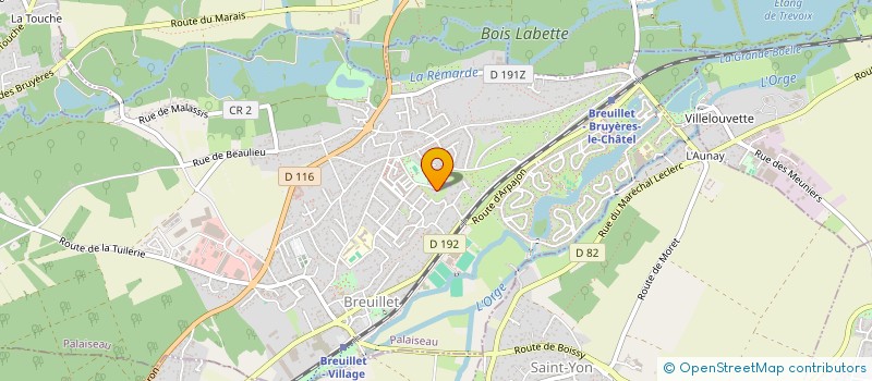 localisation de l'entreprise QUICK COFFEE à BREUILLET