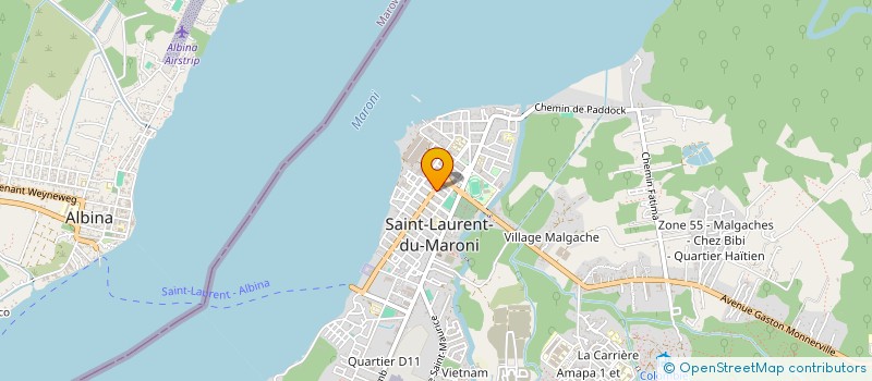 localisation de l'entreprise QUICK COM à SAINT-LAURENT-DU-MARONI