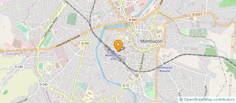 localisation de l'entreprise QUICK EAT ALLIER à MONTLUCON