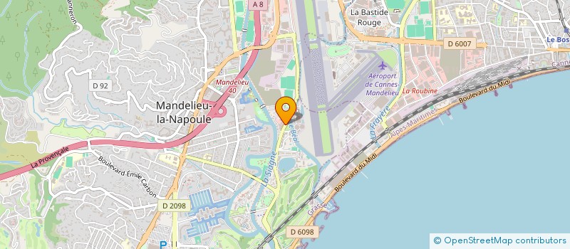 localisation de l'entreprise QUICK GEL DISTRIBUTION à MANDELIEU-LA-NAPOULE