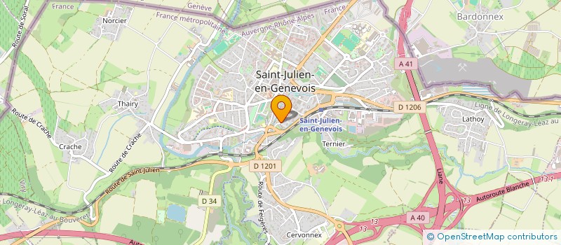 localisation de l'entreprise QUICK ITALIAN ICE DREAM  SAINT-JULIEN-EN-GENEVOIS