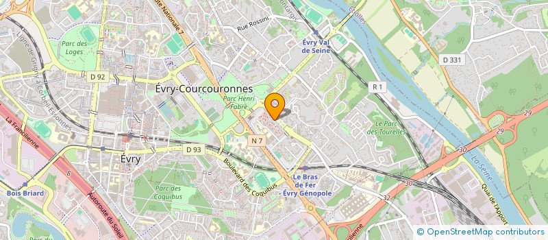 localisation de l'entreprise QUICK-LAV à EVRY-COURCOURONNES