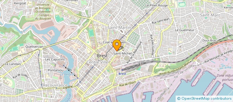 localisation de l'entreprise QUICK REDAC à BREST
