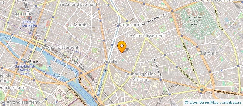 localisation de l'entreprise QUICK SM INFORMATIQUE  PARIS