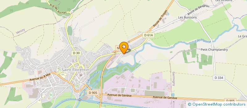 localisation de l'entreprise QUICK SOFTS à SAINT-FLORENTIN