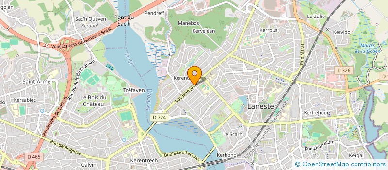 localisation de l'entreprise QUICK TIME  LANESTER