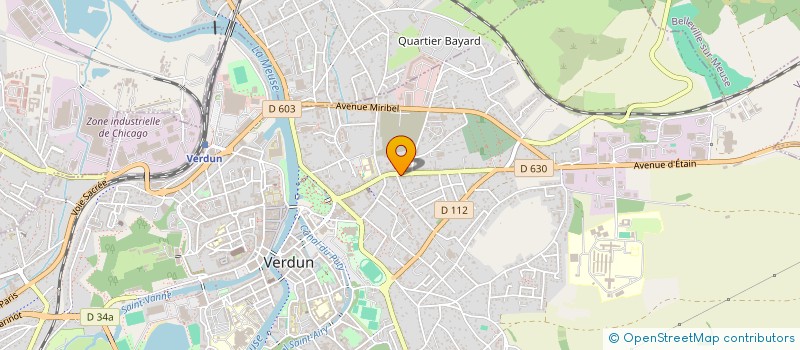 localisation de l'entreprise QUICOIFF à VERDUN
