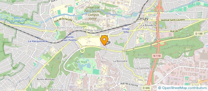 localisation de l'entreprise QUICOL'QUOI  BURES-SUR-YVETTE