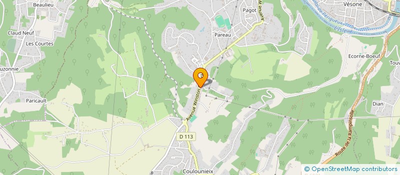 localisation de l'entreprise QUICOUX  COULOUNIEIX-CHAMIERS