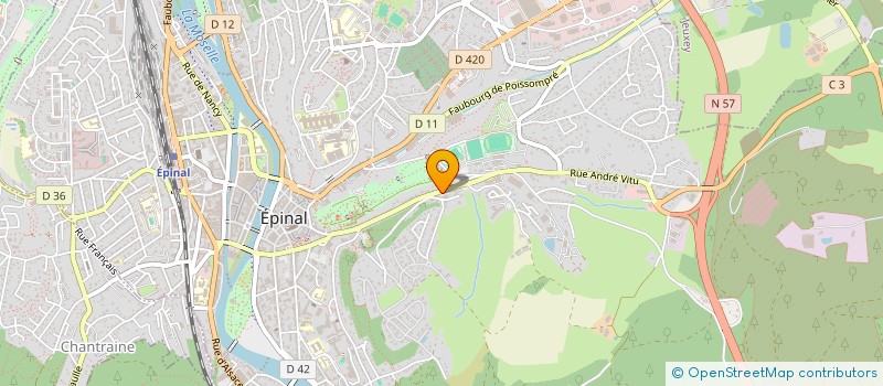 localisation de l'entreprise QUIDAM FLEURANCE à EPINAL