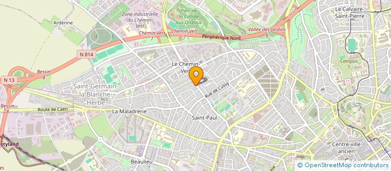 localisation de l'entreprise QUIDOR-IMMO à CAEN