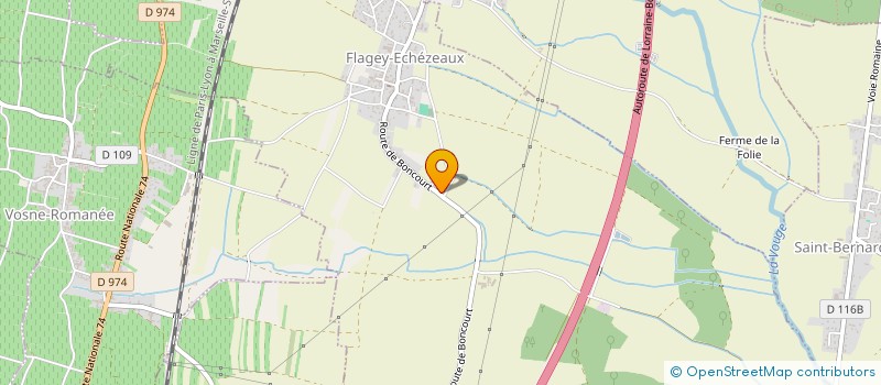 localisation de l'entreprise QUIES TERRA IV  FLAGEY-ECHEZEAUX