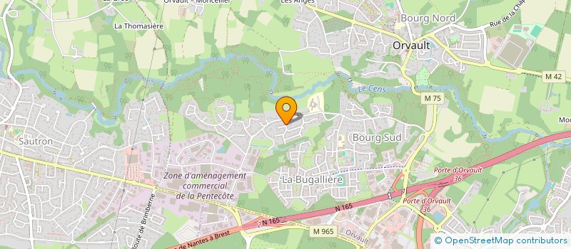 localisation de l'entreprise QUIESTAL à ORVAULT